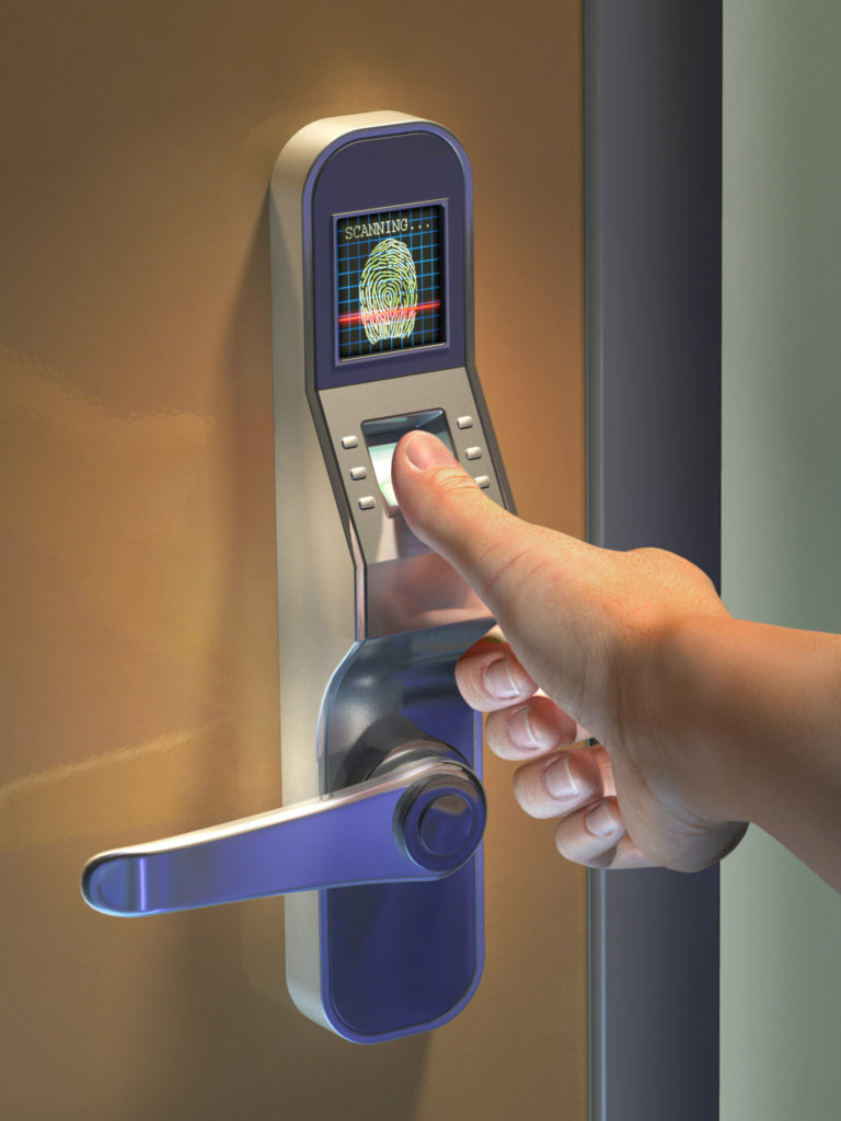 biometric deadbolt lock